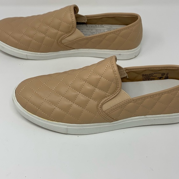 SOLD Brash Taupe Quilted Slip On Sneaker Shoes - Picture 7 of 10